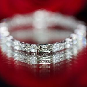 925S Tacori White Topaz Tennis Bracelet